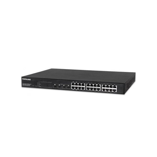 Intellinet 560900 netwerk-switch Managed L2 Gigabit Ethernet (10/100/1000) Power over Ethernet (PoE) 1U Zwart (560900) Intellinet 560900 netwerk-switch Managed L2 Gigabit Ethernet (10/100/1000) Power over Ethernet (PoE) 1U Zwart (560900)
