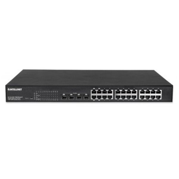 Intellinet 560900 netwerk-switch Managed L2 Gigabit Ethernet (10/100/1000) Power over Ethernet (PoE) 1U Zwart (560900)