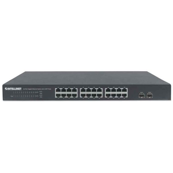 Intellinet 561044 netwerk-switch Unmanaged L2 Gigabit Ethernet (10/100/1000) 1U Zwart (561044)