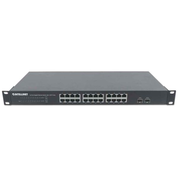 Intellinet 561044 netwerk-switch Unmanaged L2 Gigabit Ethernet (10/100/1000) 1U Zwart (561044)