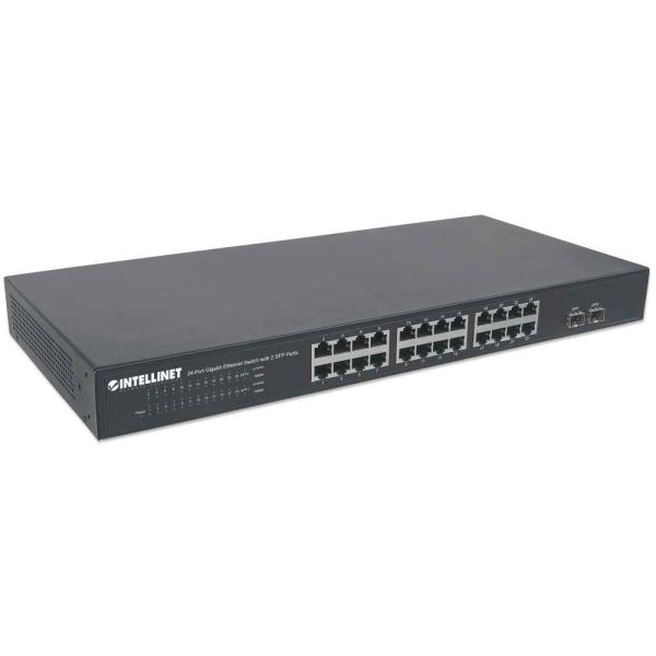 Intellinet 561044 netwerk-switch Unmanaged L2 Gigabit Ethernet (10/100/1000) 1U Zwart (561044)