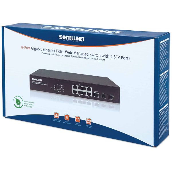 Intellinet 561167 netwerk-switch Managed Gigabit Ethernet (10/100/1000) Power over Ethernet (PoE) Zwart (561167)