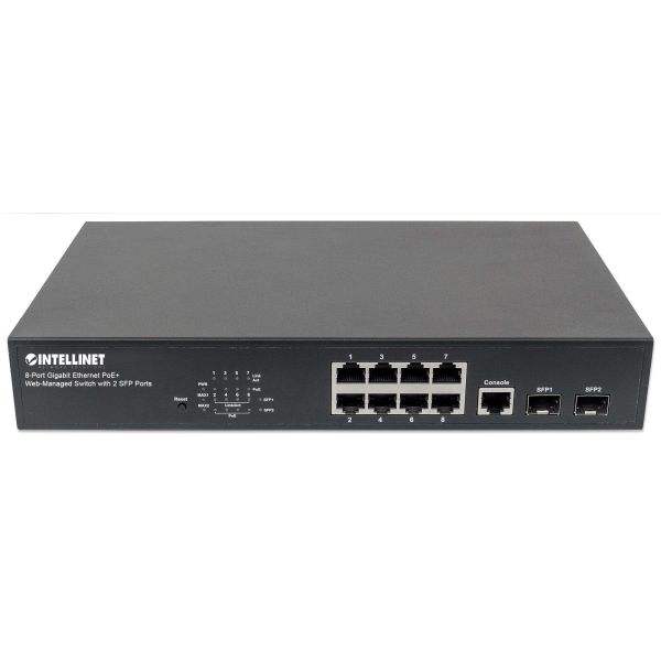 Intellinet 561167 netwerk-switch Managed Gigabit Ethernet (10/100/1000) Power over Ethernet (PoE) Zwart (561167)