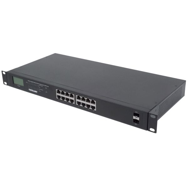 Intellinet 561259 netwerk-switch Unmanaged Gigabit Ethernet (10/100/1000) Power over Ethernet (PoE) Zwart (561259)