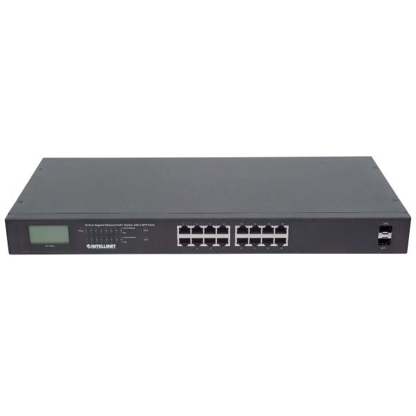 Intellinet 561259 netwerk-switch Unmanaged Gigabit Ethernet (10/100/1000) Power over Ethernet (PoE) Zwart (561259)