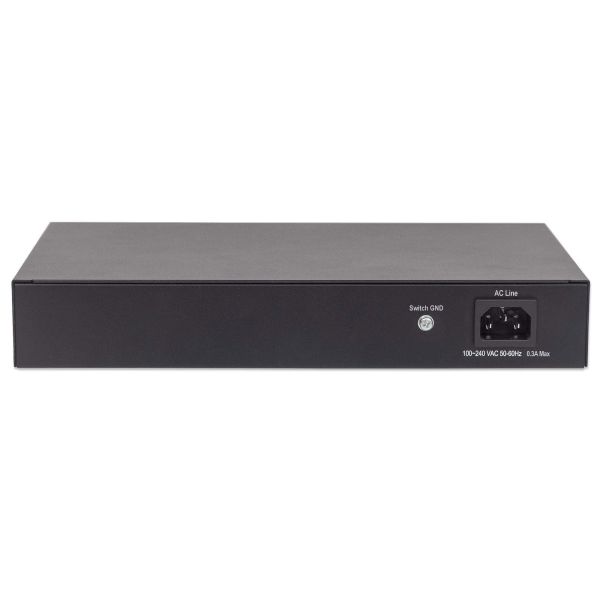 Intellinet 24-poorts Gigabit Ethernet netwerk switch, 24x RJ45 10/100/1000 Mbps, IEEE 802.3az Energy Efficient Ethernet, unmanaged, desktop of 19" rackmontage, metalen behuizing, 3 jaar garantie (561273)