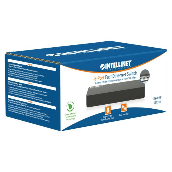 Intellinet 561730 netwerk-switch Fast Ethernet (10/100) Zwart (561730)