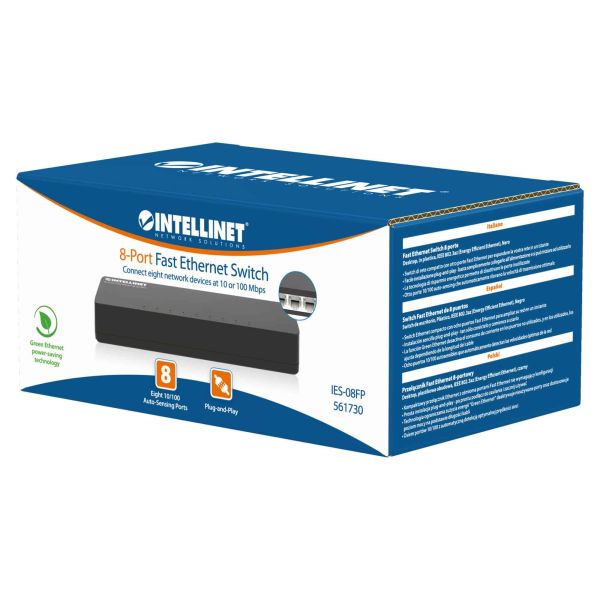 Intellinet 561730 netwerk-switch Fast Ethernet (10/100) Zwart (561730)
