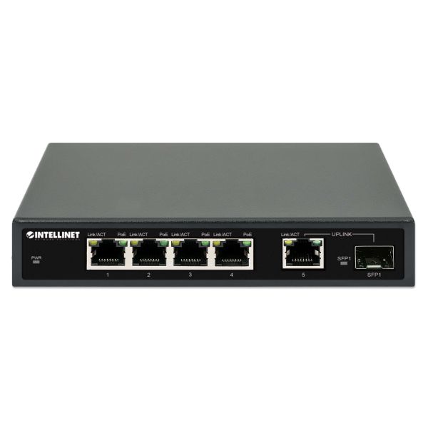 Intellinet 561822 netwerk-switch Gigabit Ethernet (10/100/1000) Power over Ethernet (PoE) Zwart (561822)