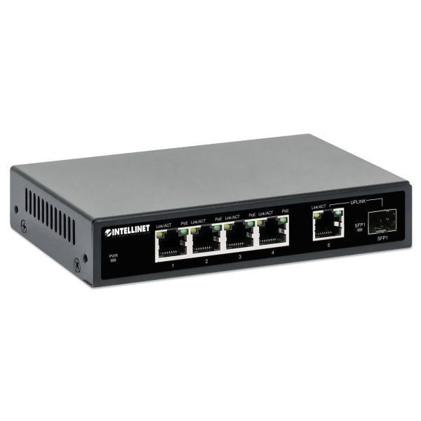 Intellinet 561822 netwerk-switch Gigabit Ethernet (10/100/1000) Power over Ethernet (PoE) Zwart (561822)