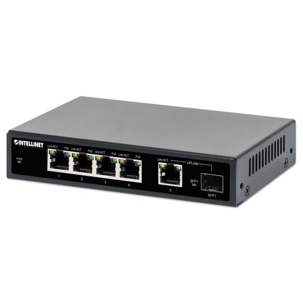 Intellinet 561822 netwerk-switch Gigabit Ethernet (10/100/1000) Power over Ethernet (PoE) Zwart (561822)