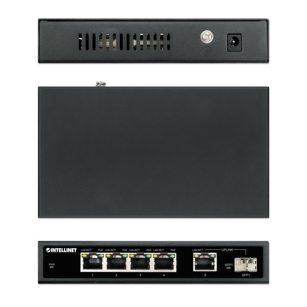 Intellinet 561822 netwerk-switch Gigabit Ethernet (10/100/1000) Power over Ethernet (PoE) Zwart (561822)
