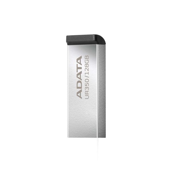 ADATA UR350 USB flash drive 128 GB USB Type-A 3.2 Gen 1 (3.1 Gen 1) Zwart, Zilver (UR350-128G-RSR/BK)