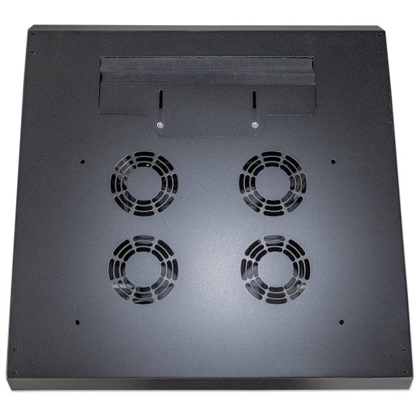Intellinet 19" netwerkkast vrijstaand, 16U, 600x600 mm (breedte x diepte), zwart, bouwpakket (flatpack), max. 1500 kg, meerpuntsdeurslot, 1 slot per zijpaneel, bruikbare diepte 123–373 mm, IP20, staal (713061)