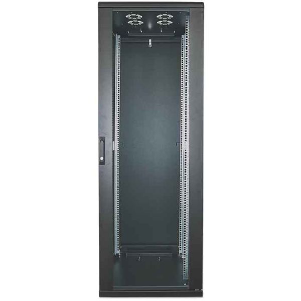 Intellinet 19" netwerkkast vrijstaand, 22U, 600x800 mm (breedte x diepte), zwart, bouwpakket (flatpack), max. 1500 kg, meerpuntsdeurslot, 1 slot per zijpaneel, bruikbare diepte 123–573 mm, IP20, staal (713085) Intellinet 19" netwerkkast vrijstaand, 22U, 600x800 mm (breedte x diepte), zwart, bouwpakket (flatpack), max. 1500 kg, meerpuntsdeurslot, 1 slot per zijpaneel, bruikbare diepte 123–573 mm, IP20, staal (713085)