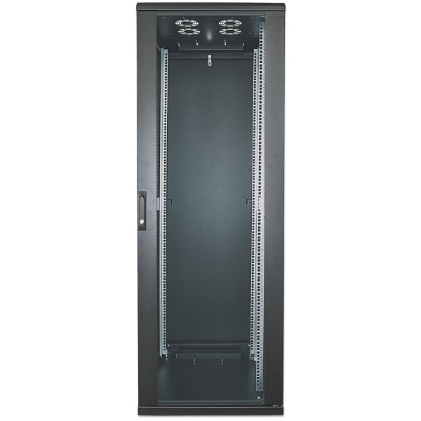 Intellinet 19" netwerkkast vrijstaand, 42U, 800x800 mm (breedte x diepte), zwart, bouwpakket (flatpack), max. 1500 kg, meerpuntsdeurslot, 1 slot per zijpaneel, bruikbare diepte 123–573 mm, IP20, staal (713191) Intellinet 19" netwerkkast vrijstaand, 42U, 800x800 mm (breedte x diepte), zwart, bouwpakket (flatpack), max. 1500 kg, meerpuntsdeurslot, 1 slot per zijpaneel, bruikbare diepte 123–573 mm, IP20, staal (713191)
