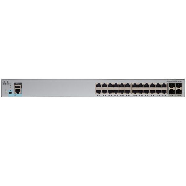 Cisco Catalyst 2960L 24 port GigE 4 x 10G SFP+ LAN Lite (WS-C2960L-24TQ-LL-WS)