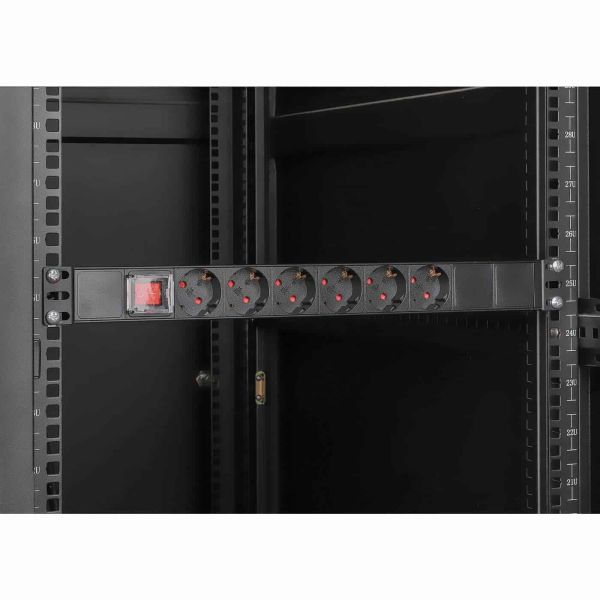 Intellinet 714914 energiedistributie 6 AC-uitgang(en) 1U Zwart (714914)