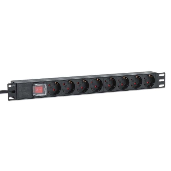 Intellinet 715126 energiedistributie 8 AC-uitgang(en) 1U Aluminium (715126)