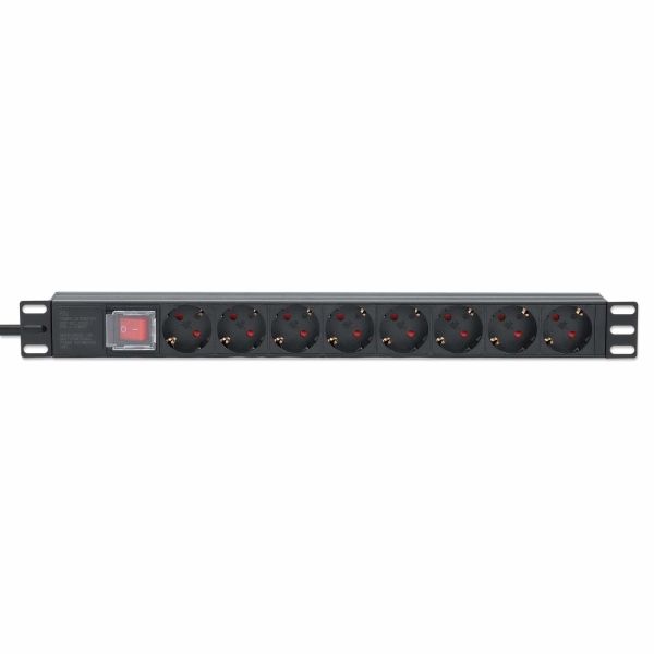 Intellinet 715126 energiedistributie 8 AC-uitgang(en) 1U Aluminium (715126)