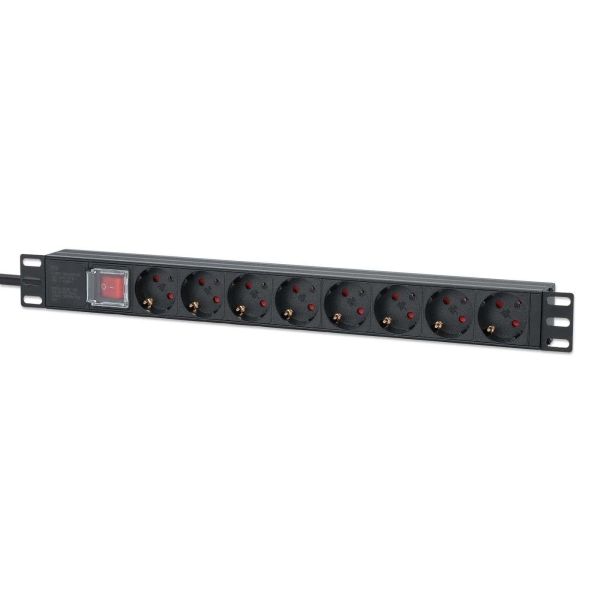 Intellinet 715126 energiedistributie 8 AC-uitgang(en) 1U Aluminium (715126)