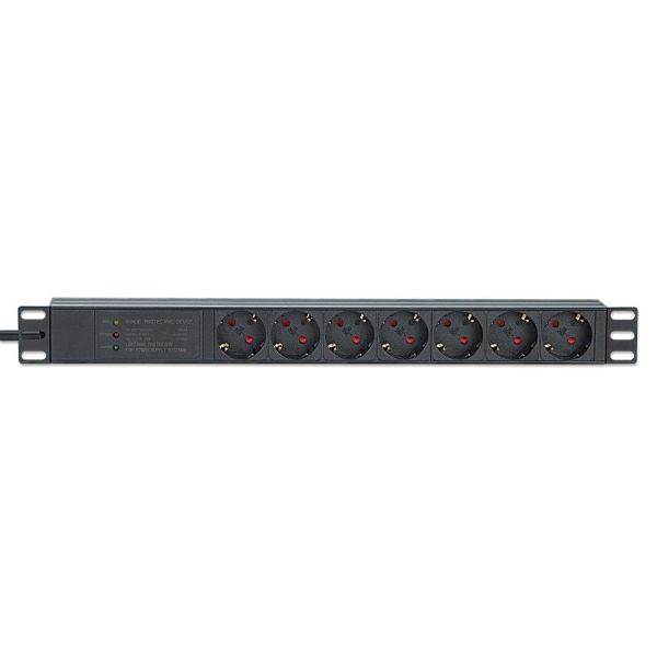 Intellinet 715140 energiedistributie 7 AC-uitgang(en) 1U Zwart (715140)