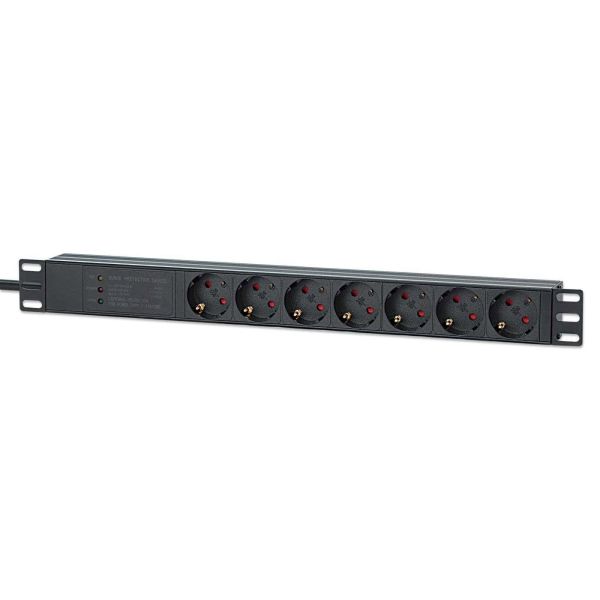 Intellinet 715140 energiedistributie 7 AC-uitgang(en) 1U Zwart (715140)