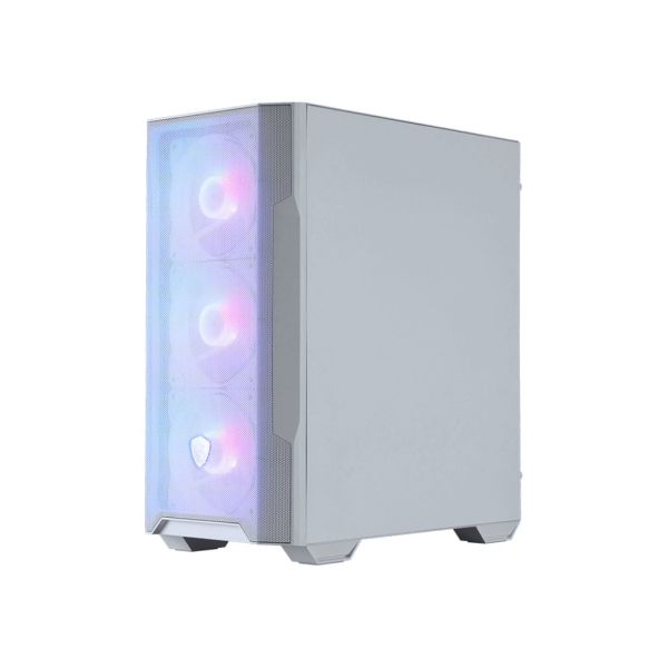 MSI MAG FORGE M100R Midi Tower Transparant, Wit (MAGFORGEM100RWHITE) MSI MAG FORGE M100R Midi Tower Transparant, Wit (MAGFORGEM100RWHITE)