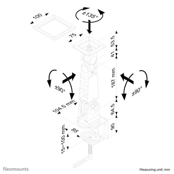 Neomounts monitorarm (FPMA-D400)