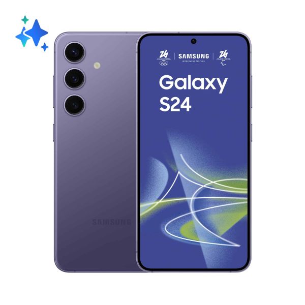 Samsung Galaxy S24 15,8 cm (6.2") Dual SIM 5G USB Type-C 8 GB 128 GB 4000 mAh Violet (SM-S921BZVDEUE)