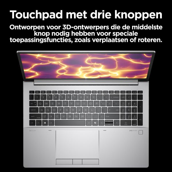HP ZBook Fury 16 G11 Intel® Core™ i9 i9-14900HX Mobiel werkstation 40,6 cm (16") WUXGA 64 GB DDR5-SDRAM 1 TB SSD NVIDIA RTX 2000 Ada Wi-Fi 7 (802.11be) Windows 11 Pro AI PC, AI Workstation Grijs (98K95ET#ABH)