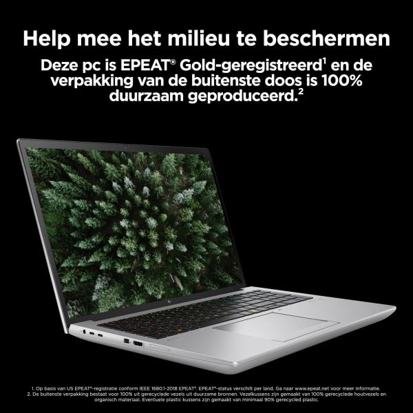 HP ZBook Fury 16 G11 Intel® Core™ i9 i9-14900HX Mobiel werkstation 40,6 cm (16") WUXGA 64 GB DDR5-SDRAM 2 TB SSD NVIDIA RTX 2000 Ada Wi-Fi 7 (802.11be) Windows 11 Pro AI Workstation, AI PC Grijs (98K95ET#ABH)