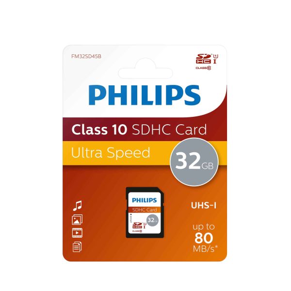 Philips FM32SD45B/10 32 GB SDHC UHS-I Klasse 10 (FM32SD45B/00)