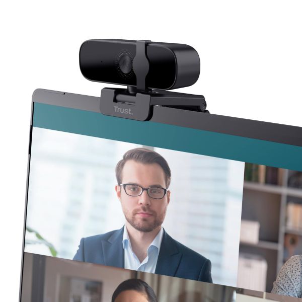 Trust Tanor Full HD Webcam – webcam – Full HD webcam met privacy‑cover – geïntegreerde microfoon – zwart (25548) Trust Tanor Full HD Webcam – webcam – Full HD webcam met privacy‑cover – geïntegreerde microfoon – zwart (25548)