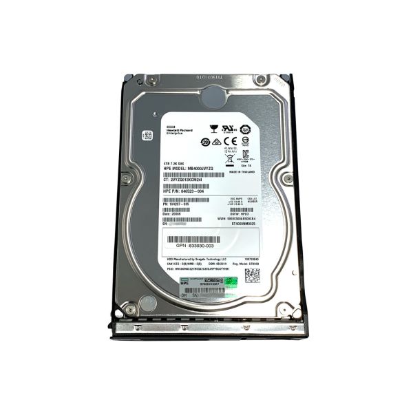 HP 4TB 12G SAS Enterprise Hard Drive Refurbished (834134-001-RFB)