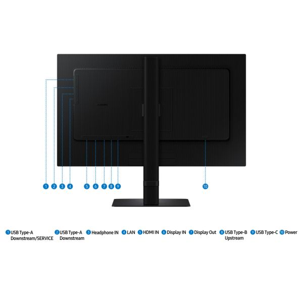 Samsung S24D604UAU computer monitor 61 cm (24") 2560 x 1440 Pixels Quad HD LED Zwart (LS24D604UAUXEN)