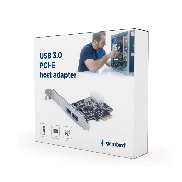 Gembird USB 3.0 PCI-E Host Adapter (UPC-30-2P)