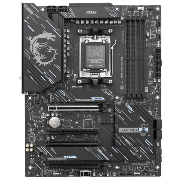 MSI X870 GAMING PLUS WIFI moederbord AMD X870 Socket AM5 ATX (X870GAMINGPLUSWIFI) MSI X870 GAMING PLUS WIFI moederbord AMD X870 Socket AM5 ATX (X870GAMINGPLUSWIFI)