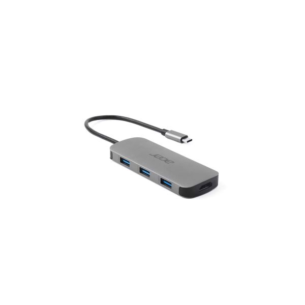 Acer 7in1 Type C Dongle Bedraad USB 3.2 Gen 1 (3.1 Gen 1) Type-C Zilver (HP.DSCAB.018)