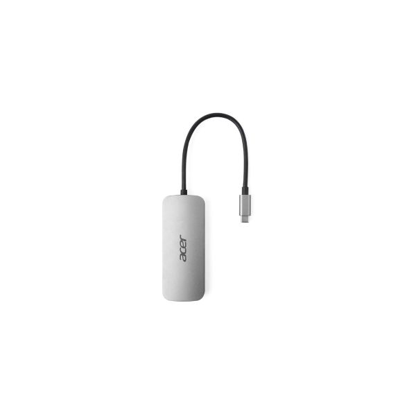 Acer 7in1 Type C Dongle Bedraad USB 3.2 Gen 1 (3.1 Gen 1) Type-C Zilver (HP.DSCAB.018) Acer 7in1 Type C Dongle Bedraad USB 3.2 Gen 1 (3.1 Gen 1) Type-C Zilver (HP.DSCAB.018)