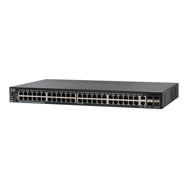 Cisco SG550X 48-Port Gigabit Stackable Managed Switch (SG550X-48-K9)