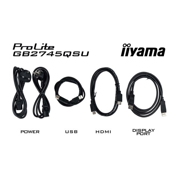 iiyama G-MASTER GB2745QSU-B2 computer monitor 68,6 cm (27") 2560 x 1440 Pixels Wide Quad HD LED Zwart (GB2745QSU-B2)