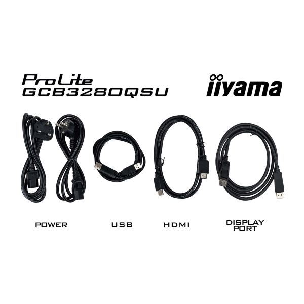 iiyama G-MASTER GCB3280QSU-B2 computer monitor 80 cm (31.5") 2560 x 1440 Pixels Dual QHD LED Zwart (GCB3280QSU-B2)