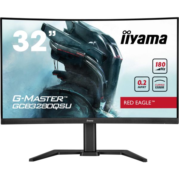 iiyama G-MASTER GCB3280QSU-B2 computer monitor 80 cm (31.5") 2560 x 1440 Pixels Dual QHD LED Zwart (GCB3280QSU-B2) iiyama G-MASTER GCB3280QSU-B2 computer monitor 80 cm (31.5") 2560 x 1440 Pixels Dual QHD LED Zwart (GCB3280QSU-B2)