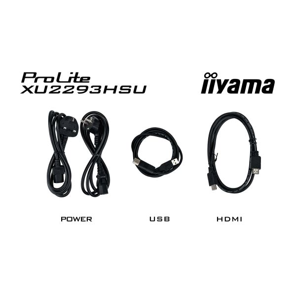 iiyama ProLite XU2293HSU-B7 computer monitor 54,6 cm (21.5") 1920 x 1080 Pixels Full HD LED Zwart (XU2293HSU-B7)