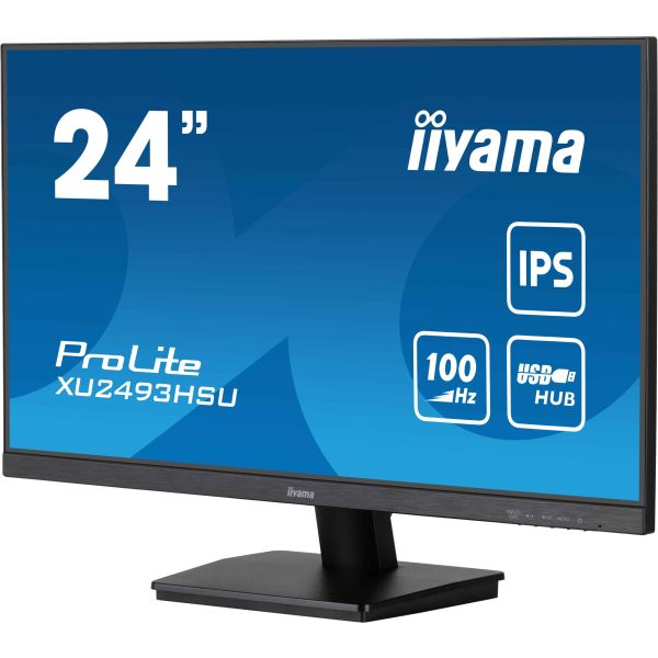 iiyama ProLite XU2493HSU-B7 computer monitor 60,5 cm (23.8") 1920 x 1080 Pixels Full HD LED Zwart (XU2493HSU-B7) iiyama ProLite XU2493HSU-B7 computer monitor 60,5 cm (23.8") 1920 x 1080 Pixels Full HD LED Zwart (XU2493HSU-B7)