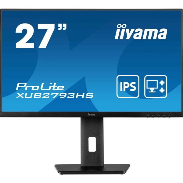 iiyama ProLite XUB2793HS-B7 computer monitor 68,6 cm (27") 1920 x 1080 Pixels Full HD LED Zwart (XUB2793HS-B7)