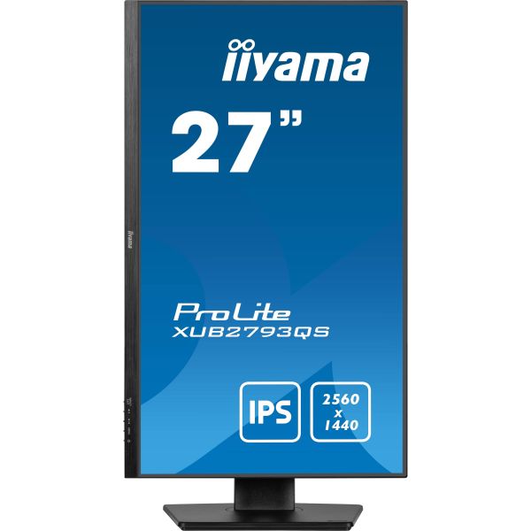 iiyama ProLite XUB2793QS-B7 computer monitor 68,6 cm (27") 2560 x 1440 Pixels Quad HD LED Zwart (XUB2793QS-B7)