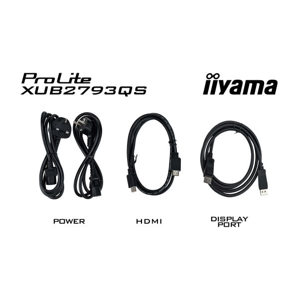 iiyama ProLite XUB2793QS-B7 computer monitor 68,6 cm (27") 2560 x 1440 Pixels Quad HD LED Zwart (XUB2793QS-B7)