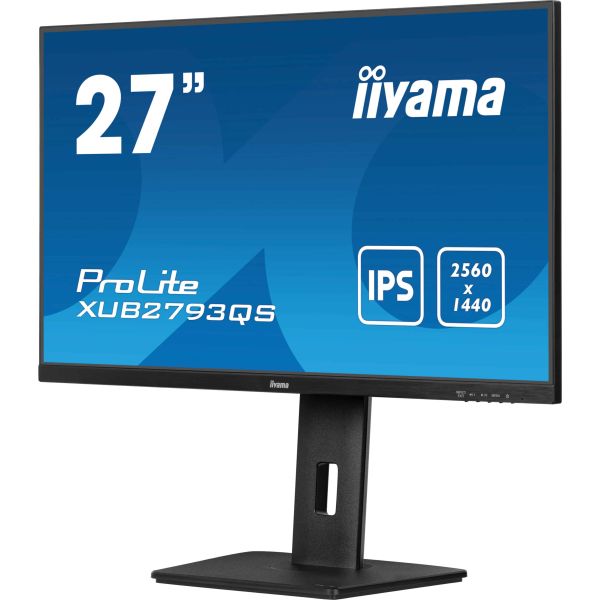 iiyama ProLite XUB2793QS-B7 computer monitor 68,6 cm (27") 2560 x 1440 Pixels Quad HD LED Zwart (XUB2793QS-B7)